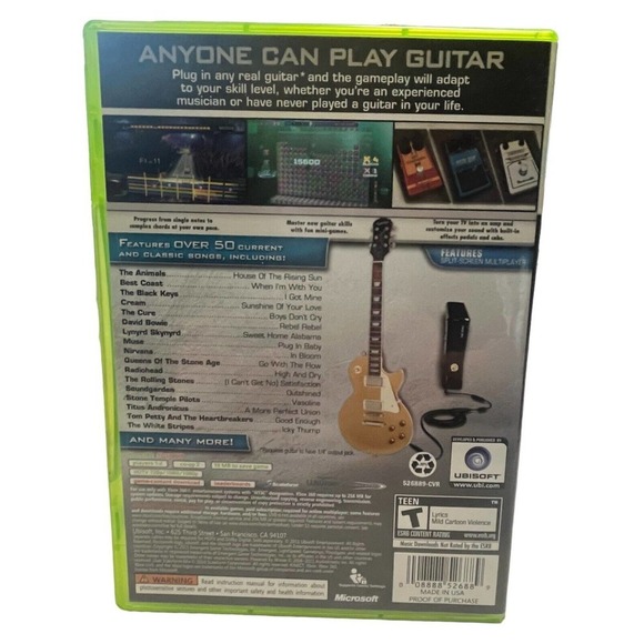 XBOX 360 Rocksmith Authentic Guitar Games 2011 TESTED Pamplet Game Only - Picture 2 of 3
